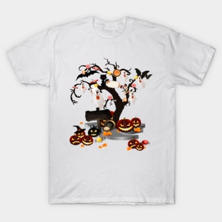 Halloween Tree tee design birthday gift graphic T-Shirt